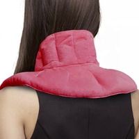 Coussin chauffant personnalisé pour le cou aux graines de cerise et herbes, soutien doux pour les épaules, compresses chaudes pour cadeaux d'amis