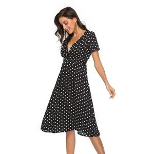 8230440 moda donna estate Chiffon manica corta abito a punto floreale da donna fiori <span class=keywords><strong>abiti</strong></span> <span class=keywords><strong>eleganti</strong></span> <span class=keywords><strong>abiti</strong></span> Casual - Product Image 3