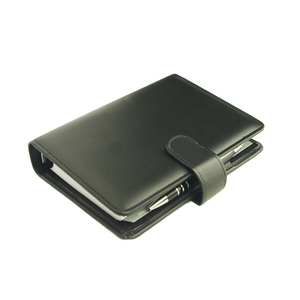 Деловой роскошный кожаный Органайзер с магнитной застежкой, органайзер для ноутбука, 6 кольцевых переплет, винтажное видение, кожаные папки для журнала - Product Image 1