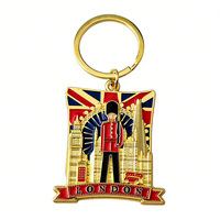 Porte-clés Garde Royale de Londres, Grande-Ben, emblème du Royaume-Uni, porte-clés en métal émaillé, souvenir britannique