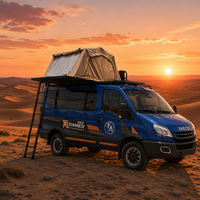 Tente de toit universelle quatre saisons à déploiement rapide tout-en-un pour camping en plein air sur SUV, aucune installation requise
