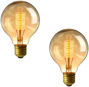 Vintage Edison ampuller 40W E27 ES Retro vidalı kısılabilir eski moda stil küre ampul ışık