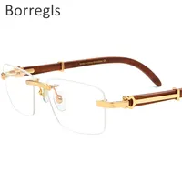 Functional rimless wood frames With Attractive Features 