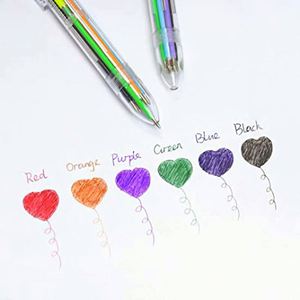 Promotion : Stylo bille personnalisé 6 en 1 multicolore, fournitures scolaires, cadeau pour enfants, fournitures de bureau à domicile - Product Image 2