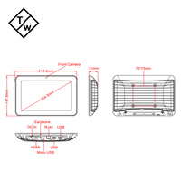 2025 Nueva tableta Android RK3568 de montaje en pared pequeña Pantalla POE de 8 pulgadas para uso industrial
