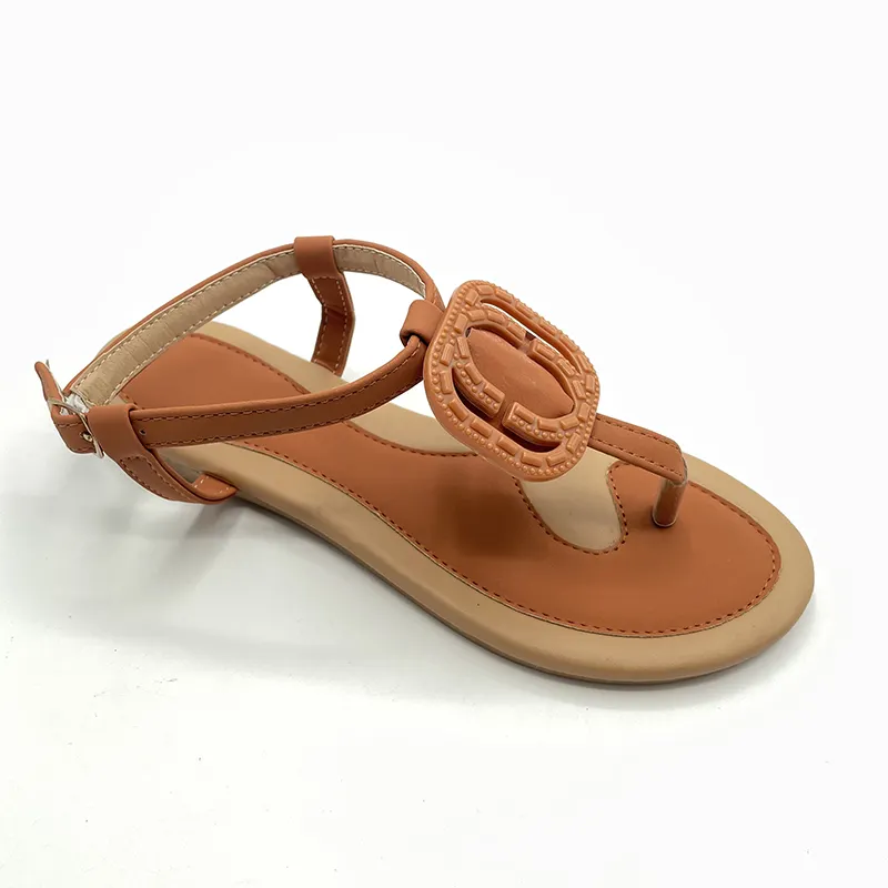 Fashion Summer Custom Trendy Women Sandals PVC Ladies Flat Sandals