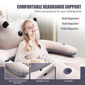 Matelas gonflable de camping, matelas taille Queen, lit d'air confortable à gonfler pour la maison, les voyages, les pique-niques, le camping - Product Image 3