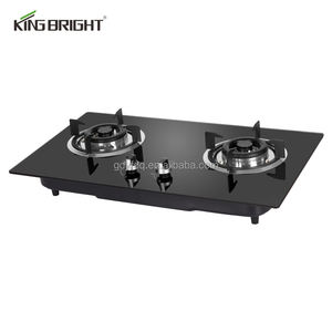 Estufa de Gas Italiana Kingbright Serie Parabólica de 86 cm con Cubierta de Vidrio Blanco, 3 Quemadores, Integrada - Product Image 5