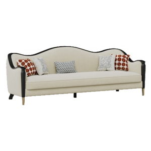 Ensemble de canapés sophistiqués en velours, avec structure en bois de qualité supérieure et rembourrage en éponge moelleuse, idéal pour les espaces de vie de grandes maisons. - Product Image 1