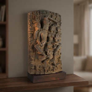 Estatua de la Unión Sagrada de Lakshminarayana de 12 pulgadas – Réplica histórica del Museo del Conserdor Divino del siglo XII - Product Image 2