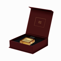 Boîte à parfum rigide personnalisable de luxe de 2 cm, revêtement UV, laminage mat, matériaux recyclés, boîte de rangement haut de gamme pour parfums