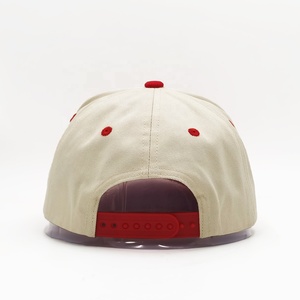 <span class=keywords><strong>Gorra</strong></span> de Béisbol de 5 Paneles, Personalizada, Bordada, de Diseño, con Visera <span class=keywords><strong>Roja</strong></span>, de Dos Tonos, para Hombre, MOQ Bajo - Product Image 2