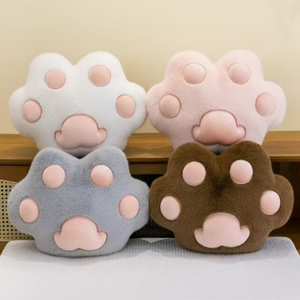 AIFEI giocattolo all'ingrosso oro pelliccia di visone <span class=keywords><strong>orso</strong></span> zampa cuscini comodi divani e cuscini per la casa con riempimento in cotone PP per il calore - Product Image 1