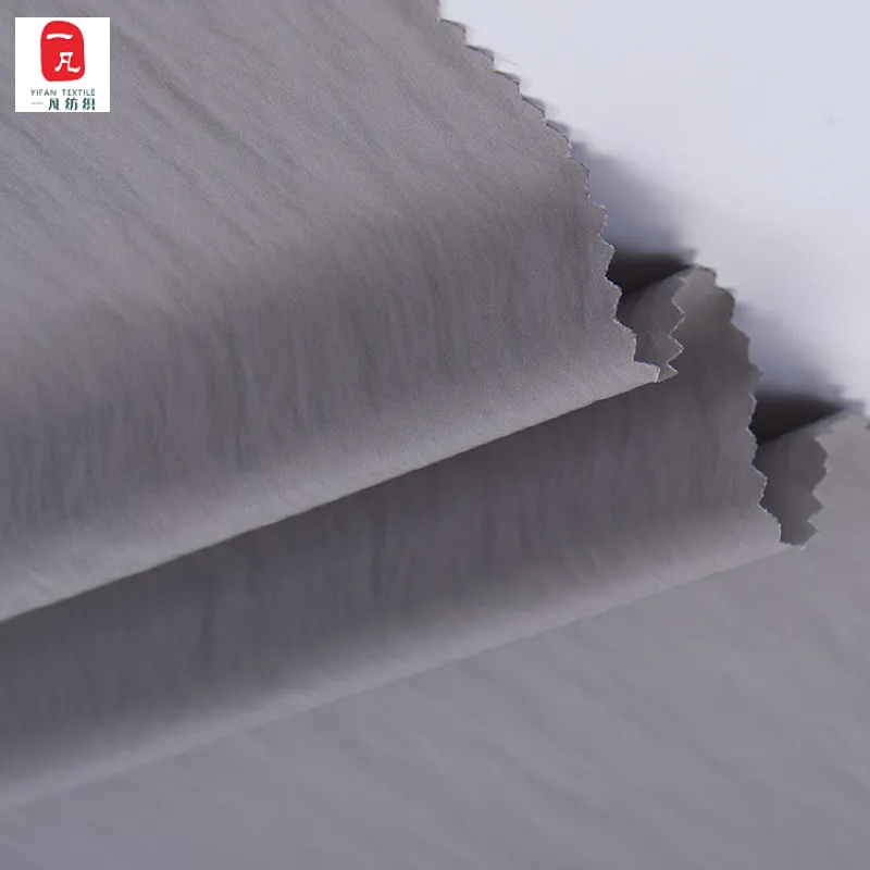 Origin of goods 50D high density creased nylon silk spun polyester interwoven fabrics autumn and winter