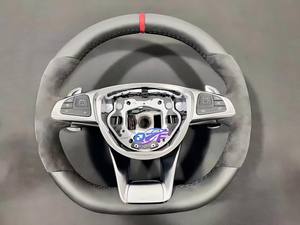 Pour <span class=keywords><strong>mercedes</strong></span>-benz W204 W205 <span class=keywords><strong>AMG</strong></span> série volant en cuir personnalisé avec affichage à LED en Fiber de carbone pour 2016 <span class=keywords><strong>AMG</strong></span> GT <span class=keywords><strong>63</strong></span> - Product Image 6