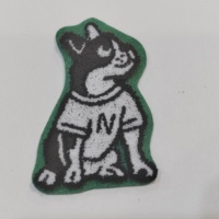 Patch thermocollant de broderie Bigfoot en dessin animé Patchs tissés en tissu personnalisé 3D en feutre pour vêtements pour chapeaux Design en forme d'étoile