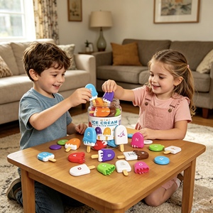 Nuevo y Súper Divertido Juego de Mesa de Combinación de Alfabeto de Helados para Niños, Juego Educativo de Reconocimiento de Palabras por Colores, Aprende Jugando - Product Image 1