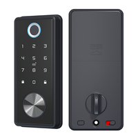 Serrure Électrique Intelligente en Alliage d'Aluminium Haute Sécurité avec Contrôle par Carte et Application, Accès sans Clé, Cloud TTlock Tuya, Carte Mémoire