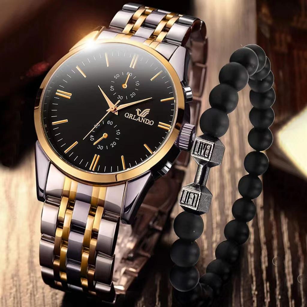 Hot Selling Quartz Watches for Men Fashion Men Watch Bracelet Set Luxury  Watches Wholesale Relojes De Mujer Wristwatches