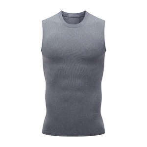 Chaleco Deportivo para Hombre, Talla Grande, para Baloncesto y Fitness, Ligero, Informal, Sin Costuras, de Color Sólido, Compresión, Sin Mangas, Secado Rápido - Product Image 6