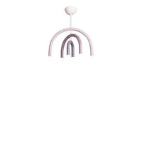 Lustre en alliage d'aluminium arc-en-ciel nordique, style crème créatif, chambre à coucher, chambre d'enfant, salon, minimaliste, wabi-sabi, bouton