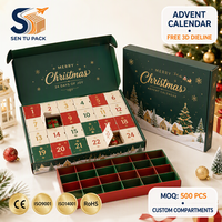 Boîte d'expédition personnalisée en carton imprimé pour Noël, emballage cadeau couleur pour e-commerce avec logo