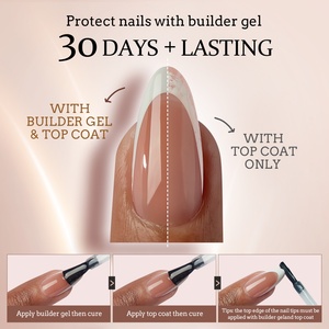 XCOATTIPS เล็บปลอมแบบกดติดทรงเหลี่ยมยาวพิเศษ รุ่น X Coat Tip สำหรับขายส่ง เล็บเจลนิ่มแบบฝรั่งเศส เล็บปลอมหนา - Product Image 4