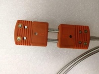 Termometer Termokopel Tipe N Dual AMS2750E dengan Steker Keramik Bahan GH3039 Panjang 500mm Dapat Disesuaikan OEM Tahan Air IP65