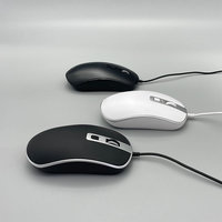 Mouse Optik Berkabel USB Besar 4D Tombol Desain Pribadi Mouse Komputer Kustom Bersertifikat CE ROHS FCC, M-070
