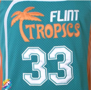 Maillot de basket-ball Moon 33 Flint Tropics 2020, 100% polyester, séchage rapide, antibactérien, S-XXXL, vert - Product Image 3