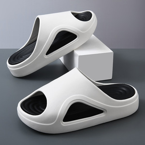 Men's Summer Outdoor Sandals Thick Sole EVA Non Slip Breathable Beach Slides Size 40-45 <b>White</b> Black Brown - Product Image 1