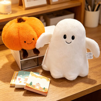 Peluche fantôme et citrouille personnalisées et amusantes pour Halloween, jouet en peluche doux pour la décoration de fêtes à la maison, cadeau de vacances, vente en gros de peluches
