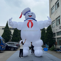 Personnage de dessin animé géant gonflable personnalisé Stay Puft Marchmallow Man pour événements, festivals d'Halloween, affichage publicitaire, décoration de centre commercial