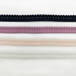 Bán Buôn Picot Cạnh Đồ Lót Đàn Hồi 10 Mm Viền Ren Độ Đàn Hồi Cao Đồ Lót Webbing <span class=keywords><strong>Band</strong></span> 3/8 Trang Trí Nội Thất Sò Điệp Băng - Product Image 2
