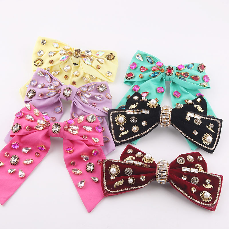Elegant Minimalist Acetate Fabric Hairpin Bow