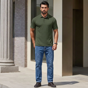 Camisetas Polo Nuevas, Modernas e Informales para Hombre, de Verano, Manga Corta, Color Liso, Camisetas Polo de Alta Calidad - Product Image 1