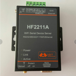 เซิร์ฟเวอร์พอร์ตอนุกรม RS232/485/422เป็น WIFI และ Ethernet DTU อุปกรณ์สื่อสารแลกเปลี่ยนข้อมูลโปร่งใส <span class=keywords><strong>HF2211</strong></span> - Product Image 3