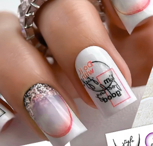 Autocollants pour ongles français dégradés en forme de V, demi-lune, ligne fine, décoration de salon de manucure, accessoires de design pour nail art DIY - Product Image 5