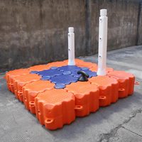 Dock flottant en plastique anti-corrosion, matériau de protection de l'environnement, dock flottant pour lac, offre spéciale