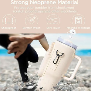 Offre Spéciale 40 OZ Néoprène Bandoulière Gobelet Tasse <span class=keywords><strong>Porte</strong></span>-Bouteille D'eau Bandoulière Sling Holder Sac Avec Fermeture Éclair Téléphone Poche - Product Image 6