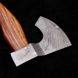 Damascus Steel Forged <b>Axe</b> with Rosewood Handle Custom Handmade Outdoor Camping <b>Wood</b> Cutting Tool OEM Damascus Steel Utility <b>Axe</b> - Product Image 6