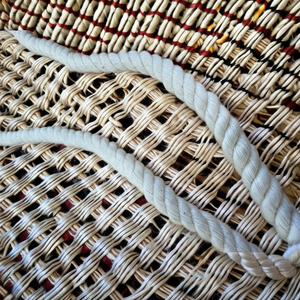 Cordon en coton rond torsadé triple brin blanc, écologique, de haute qualité, 10-200 mm, pour vêtements et usage domestique - Product Image 1