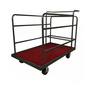 Industrial Platform Truck, Heavy Duty Folding Flatbed Hand <b>Cart</b>, Dolly with 360 Degree Swivel <b>Wheels</b> for Warehouse, Workshop - Product Image 1