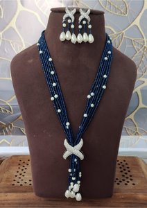 Conjunto de Joyería Mala con Cuentas Hechas a Mano Tradicionales, con Piedras de Primera Calidad y Aretes Coordinados para Ocasiones Culturales y de Moda - Product Image 6