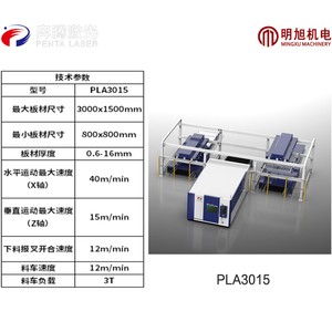 Système de chargement et de déchargement automatisé compact Bentech Laser PLA3015 PLA4020 PLA6020 Robot industriel - Product Image 2