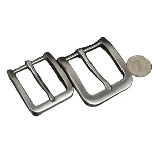 Stainless Steel Belt Buckles Fashion Metal Pin Buckle Alloy Gun Black Safety Packing 35mm Rectangle for men