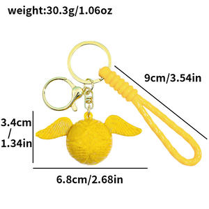 Porte-clés en caoutchouc en forme de petit elfe volant mignon, impression en gravure 3D, pendentif exquis, cadeau en gros - Product Image 5