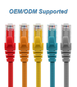 Cable RJ45 CAT5 CAT6 CAT7 Personalizado OEM de DENIXI, Venta al por Mayor de Fábrica, Cable de Conexión CAT5E CAT6A - Product Image 1