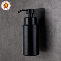 Pompa Dispenser Sabun Cair Tahan Lama Buatan Pabrik dengan Botol Kaca Amber 300ml Botol Sabun Kaca dengan Pompa Busa Lotion