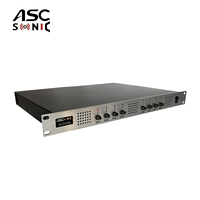 ASCSONIC SD2508 8 Kanallı 1000W 1U Hafif Metal 4 Ohm Güç Amplifikatörü, Ses Hoparlörü için 20Hz-20KHz Frekans Tepkisi ile